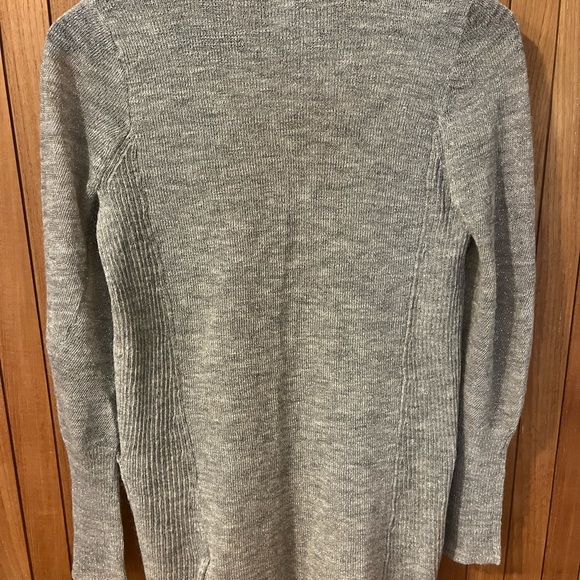J Crew Grey Metallic Cardigan Sweater XS - Picture 2 of 4